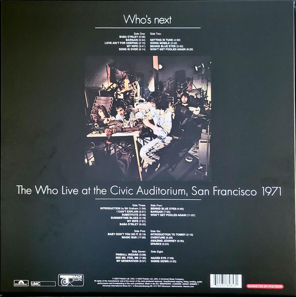 The Who - Who's Next | The Who Live At The Civic Auditorium, San Francisco 1971 | Polydor (35858531)