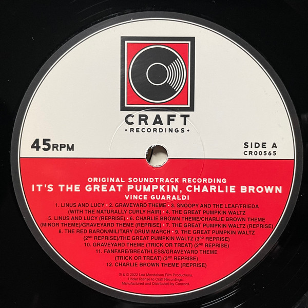 Vince Guaraldi - It's The Great Pumpkin, Charlie Brown (Original Soundtrack Recording) | Craft Recordings (CR00565) - 3