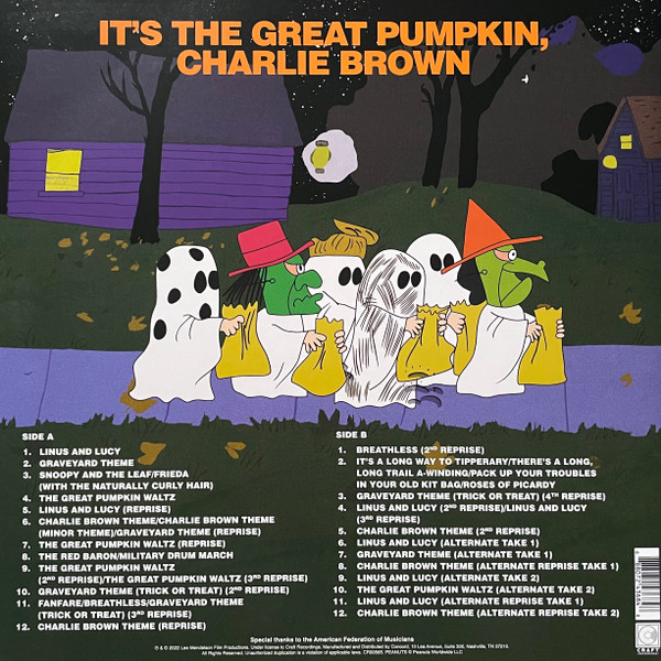 Vince Guaraldi - It's The Great Pumpkin, Charlie Brown (Original Soundtrack Recording) | Craft Recordings (CR00565) - 2