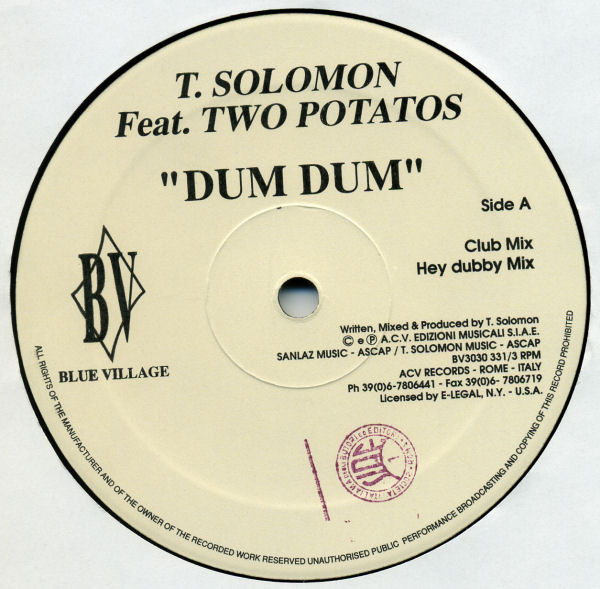 T. Solomon Feat. The Two Potatoes - Dum Dum | Blue Village (BV3030)