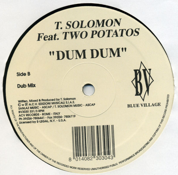T. Solomon Feat. The Two Potatoes - Dum Dum | Blue Village (BV3030) - 2