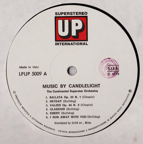 The Continental Superstar Orchestra & Singers - Music By Candlelight | Up (LPUP 5009) - 3 The Continental Superstar Orchestra & Singers - Music By Candlelight | Up (LPUP 5009) - 3