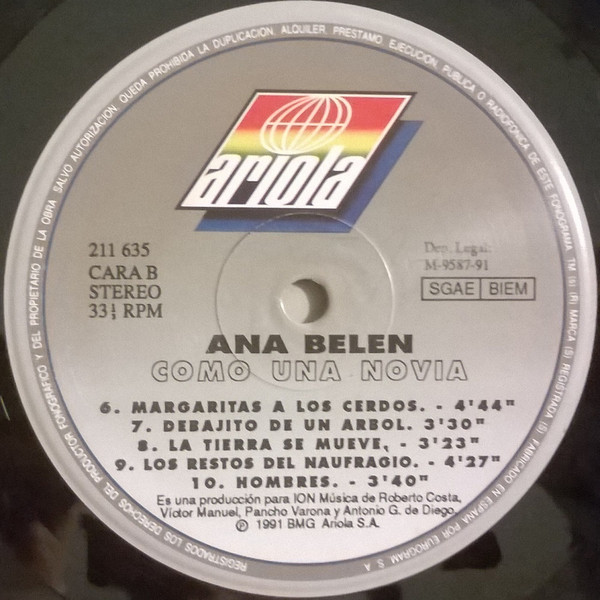 Ana Belén - Como Una Novia | Ariola (5F 211635) - 4 Ana Belén - Como Una Novia | Ariola (5F 211635) - 4