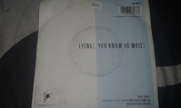 Peter Frampton - Lying | Virgin (VIN 45173) - 2