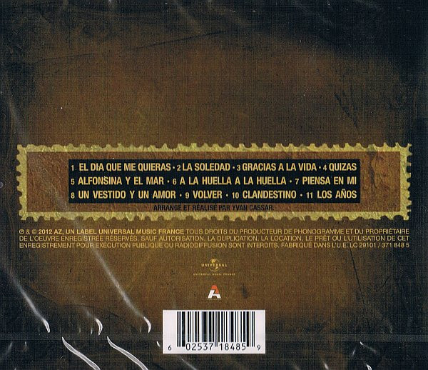 Florent Pagny - Baryton, Gracias A La Vida | AZ (371 848 5) - 2