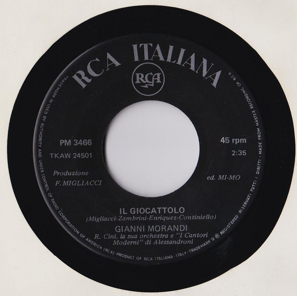 Gianni Morandi - La Mia Ragazza Sa | RCA Italiana (PM 3466) - 2