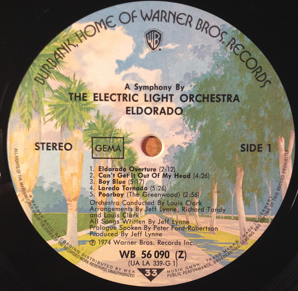 Electric Light Orchestra - Eldorado - A Symphony By The Electric Light Orchestra | Warner Bros. Records (WB 56 090) - 3 Electric Light Orchestra - Eldorado - A Symphony By The Electric Light Orchestra | Warner Bros. Records (WB 56 090) - 3
