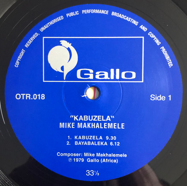 Mike Makhalemele - Kabuzela | Outernational Sounds (OTR 018) - 2