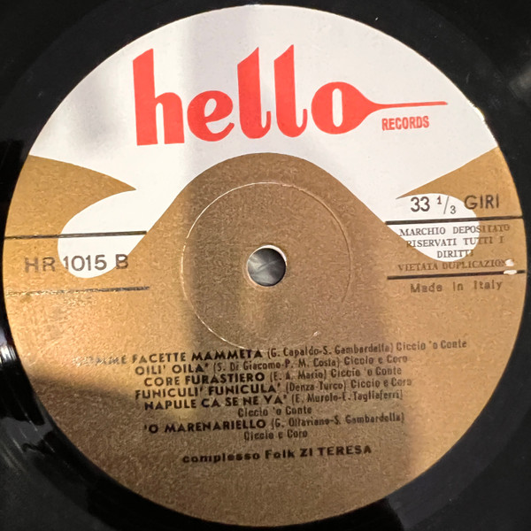 Francesco Coviello - 'A Pusteggia 'E Ciccio 'O Conte | Hello Records (LP 1047 - HR 1015) - 4