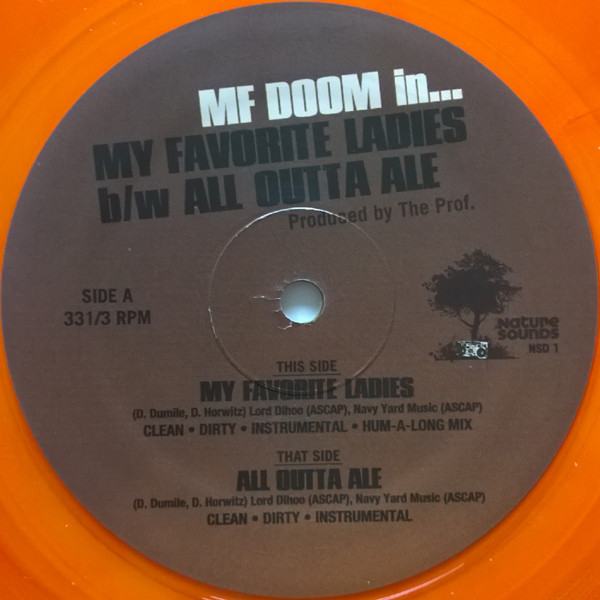 The Prof. Meets The Super Villain - My Favorite Ladies b/w All Outta Ale | Nature Sounds (NSD 1) - 3