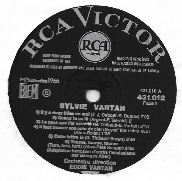 Sylvie Vartan - Sylvie | RCA Victor (431.012) - 3 Sylvie Vartan - Sylvie | RCA Victor (431.012) - 3