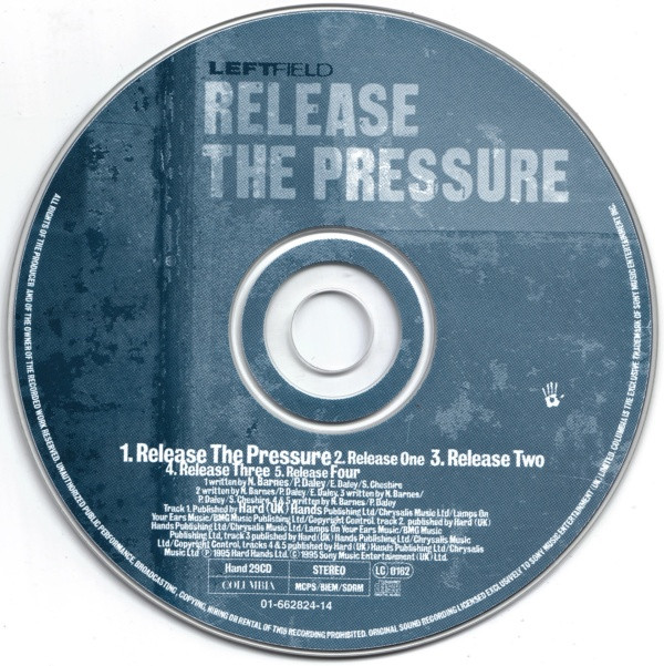 Leftfield - Release The Pressure | Hard Hands (Hand29CD) - main