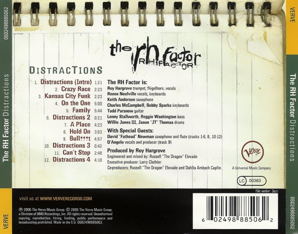 The RH Factor - Distractions | Verve Records (0602498885062) - 3
