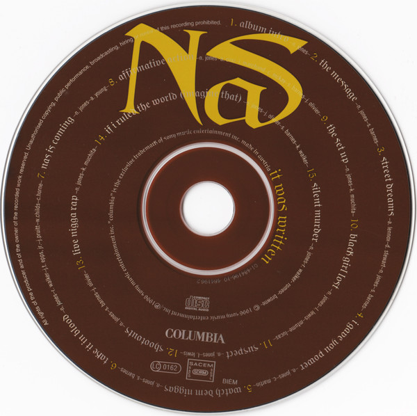Nas - It Was Written | Columbia (484196 2) - 3 Nas - It Was Written | Columbia (484196 2) - 3