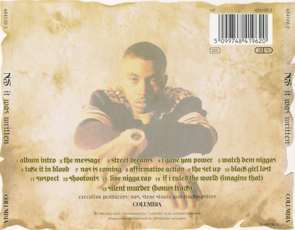 Nas - It Was Written | Columbia (484196 2) - 2 Nas - It Was Written | Columbia (484196 2) - 2