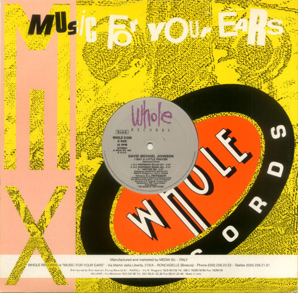 David Michael Johnson - I Say A Little Prayer | Whole Records (WHOLE 91269) - 2 David Michael Johnson - I Say A Little Prayer | Whole Records (WHOLE 91269) - 2