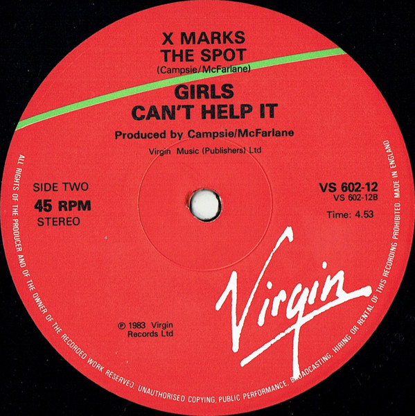 Girls Can't Help It - Rhythm Of The Jungle | Virgin (VS 602-12)