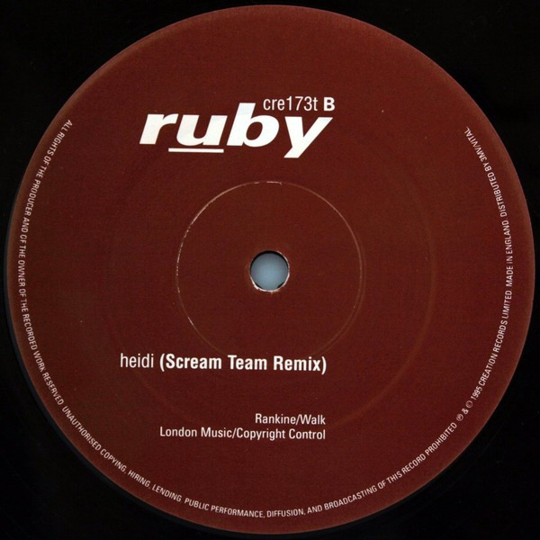Ruby - Tiny Meat | Creation Records (CRE 173T) - 4 Ruby - Tiny Meat | Creation Records (CRE 173T) - 4