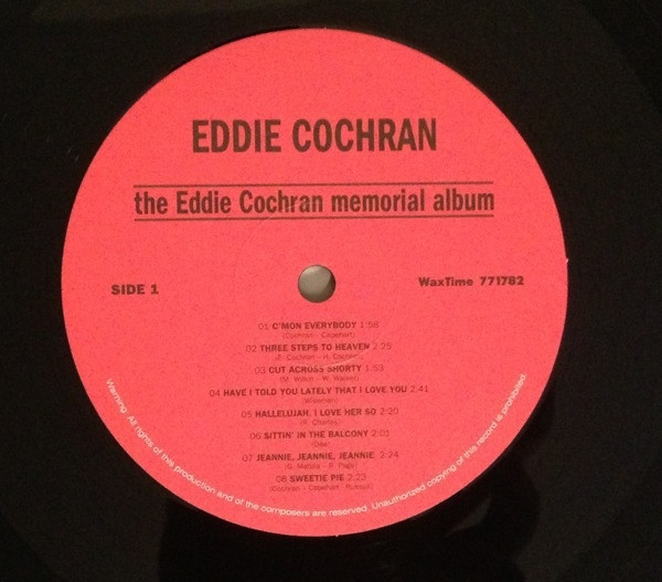 Eddie Cochran - The Eddie Cochran Memorial Album | WaxTime (771782) - 3