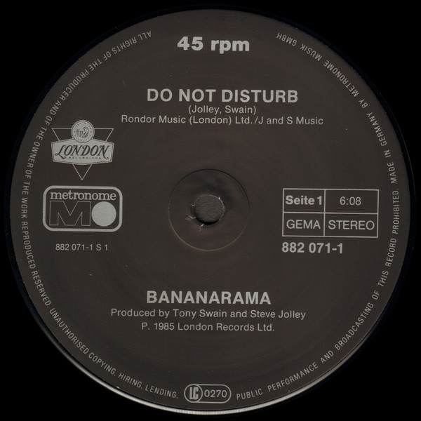 Bananarama - Do Not Disturb | Metronome (882071-1) - 3 Bananarama - Do Not Disturb | Metronome (882071-1) - 3