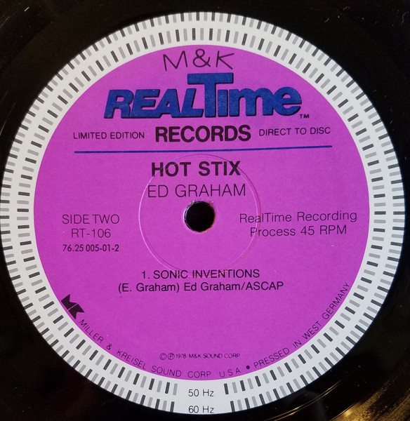 Ed Graham - Hot Stix | M & K RealTime Records (RT 106) - 4 Ed Graham - Hot Stix | M & K RealTime Records (RT 106) - 4