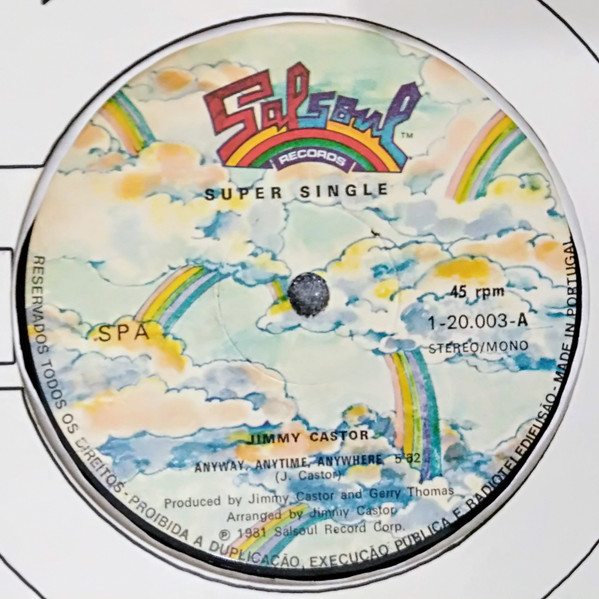 Jimmy Castor - Anyway, Anytime, Anywhere | Salsoul Records (1-20.003) - main