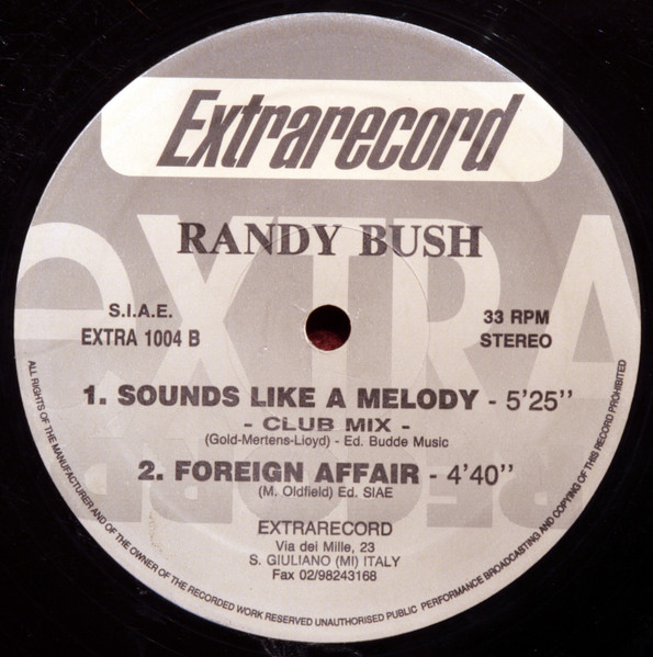 Randy Bush - Sounds Like A Melody | Extrarecord (EXTRA 1004) - 3 Randy Bush - Sounds Like A Melody | Extrarecord (EXTRA 1004) - 3
