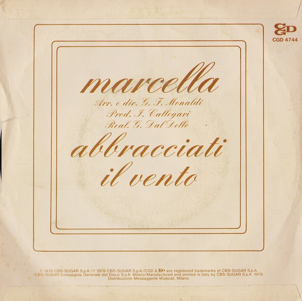 Marcella Bella - Abbracciati | CGD (CGD 4744) - 2