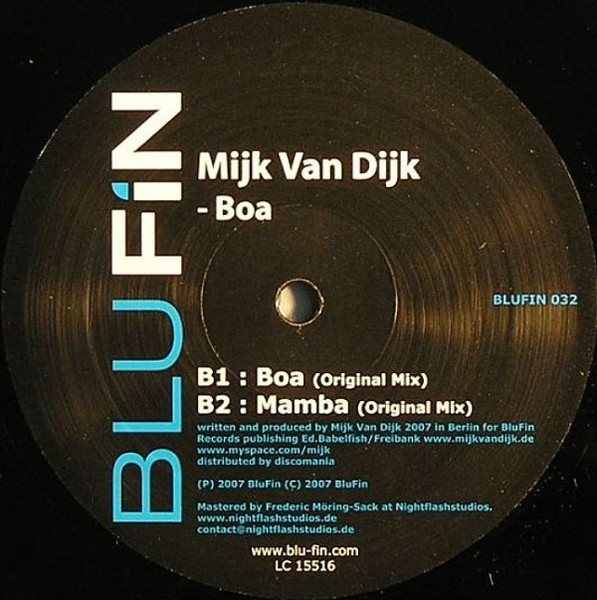 Mijk Van Dijk - Boa | Blu Fin (BLUFIN 032) - 2
