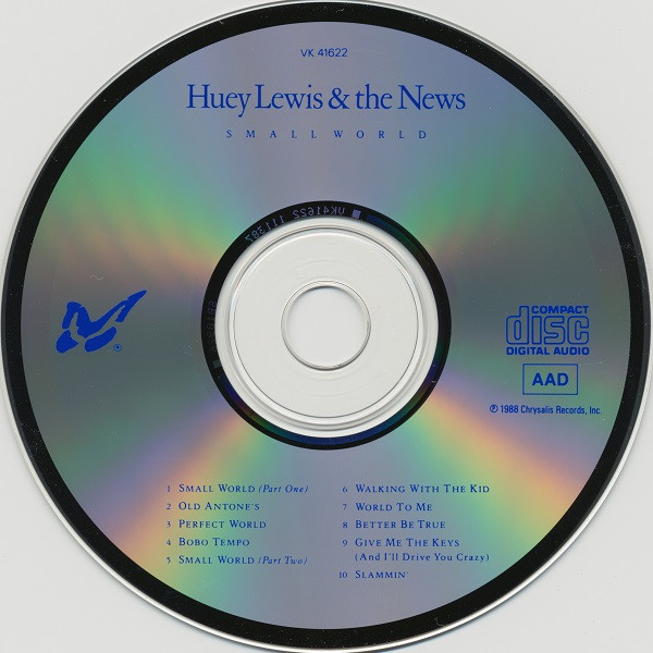 Huey Lewis & The News - Small World | Chrysalis (VK 41622) - 3