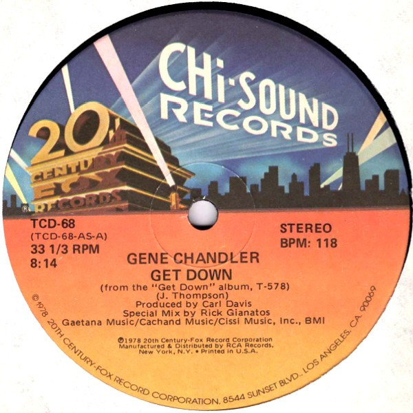 Gene Chandler - Get Down | Chi Sound Records (TCD-68)