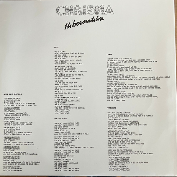 Chrisma - Hibernation | Spittle Records (SPITTLE59 LP) - 4