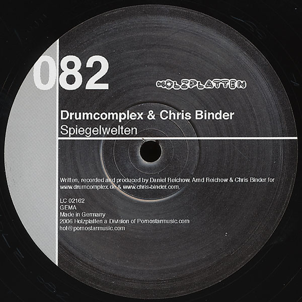 Drumcomplex & Chris Binder / NDKj - Spiegelwelten / Dark Ages | Holzplatten (HOLZPLATTEN 082)