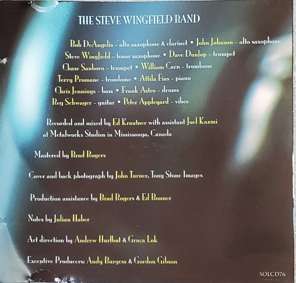 The Steve Wingfield Band - King Of Swing: Benny Goodman Tribute | Avalon Music (SOLCD76) - 2 The Steve Wingfield Band - King Of Swing: Benny Goodman Tribute | Avalon Music (SOLCD76) - 2