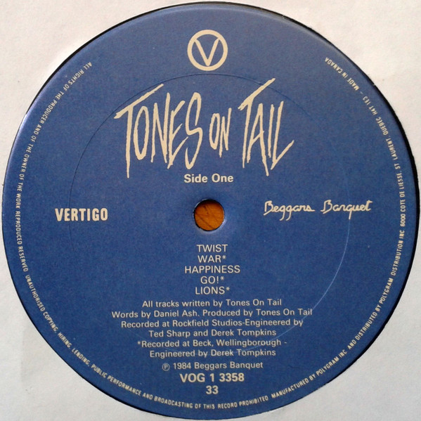 Tones On Tail - The Album Pop | Vertigo (VOG 1 3358) - 3