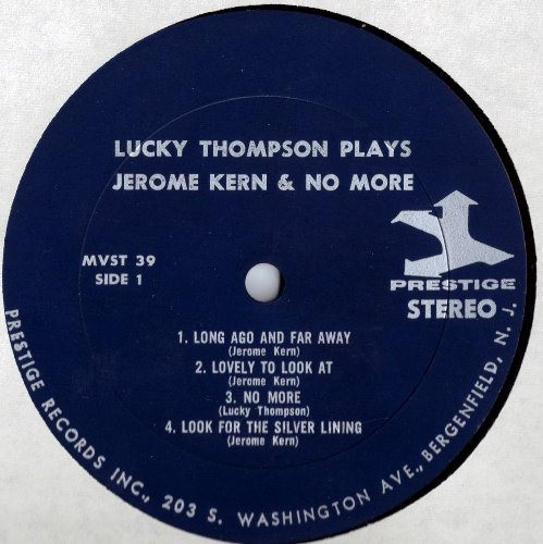 Lucky Thompson - Plays Jerome Kern And No More | Moodsville (MV 39) - 3 Lucky Thompson - Plays Jerome Kern And No More | Moodsville (MV 39) - 3