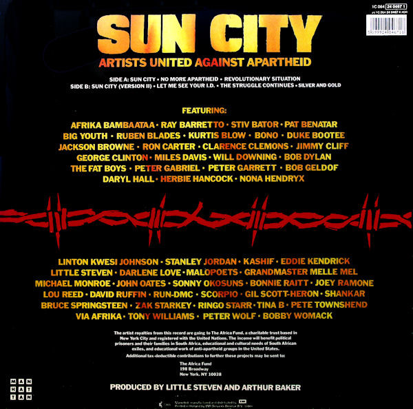 Artists United Against Apartheid - Sun City | Manhattan Records (1C 064 24 0467 1)