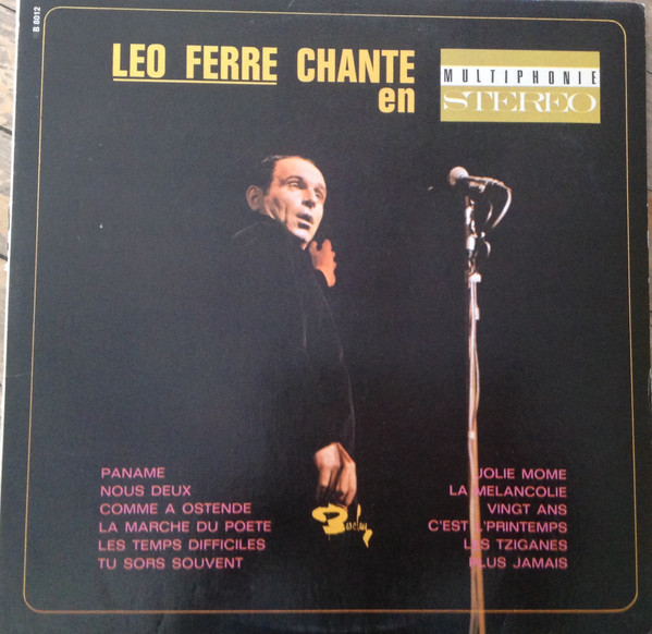 Léo Ferré - Léo Ferré Chante En Multiphonie-Stéréo | Barclay (B 8012) - main