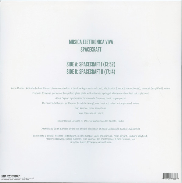Musica Elettronica Viva - Spacecraft | Our Swimmer (WELLE104) - 3 Musica Elettronica Viva - Spacecraft | Our Swimmer (WELLE104) - 3
