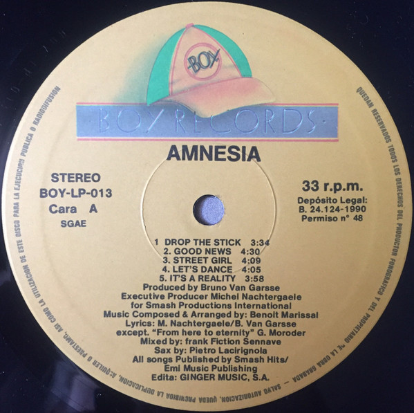Amnesia - From Here To Eternity | Boy Records (BOY-LP-013) - 3 Amnesia - From Here To Eternity | Boy Records (BOY-LP-013) - 3
