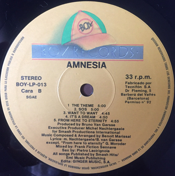 Amnesia - From Here To Eternity | Boy Records (BOY-LP-013) - 4 Amnesia - From Here To Eternity | Boy Records (BOY-LP-013) - 4