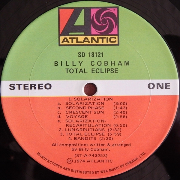 Billy Cobham - Total Eclipse | Atlantic (SD 18121) - 3