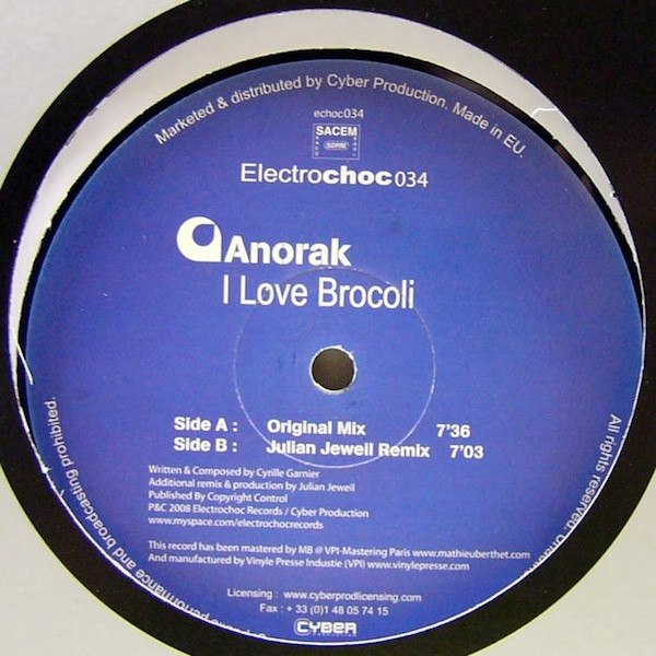 Anorak - I Love Brocoli | Electrochoc Records (echoc034) - 2