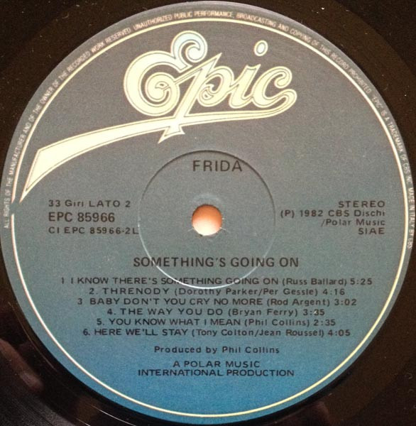 Frida - Something's Going On | Epic (EPC 85966) - 2