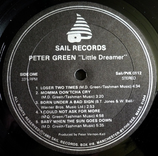 Peter Green - Little Dreamer | Sail Records (SAIL 0112) - 3