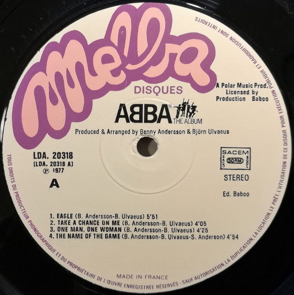 ABBA - The Album | Melba (LDA. 20318) - 3