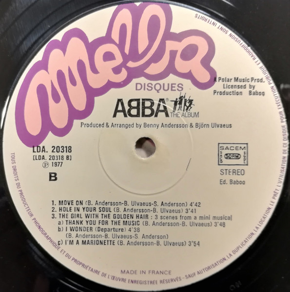 ABBA - The Album | Melba (LDA. 20318) - 4