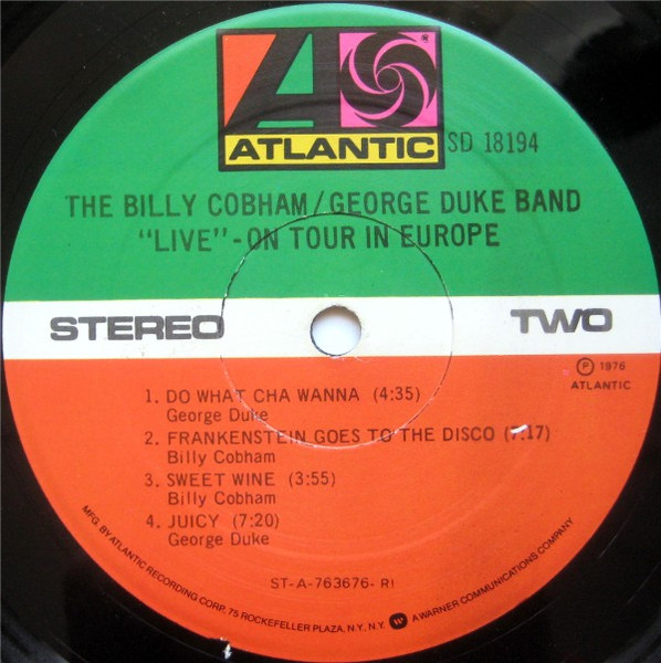 The Billy Cobham / George Duke Band - "Live" On Tour In Europe | Atlantic (SD 18194) - 4