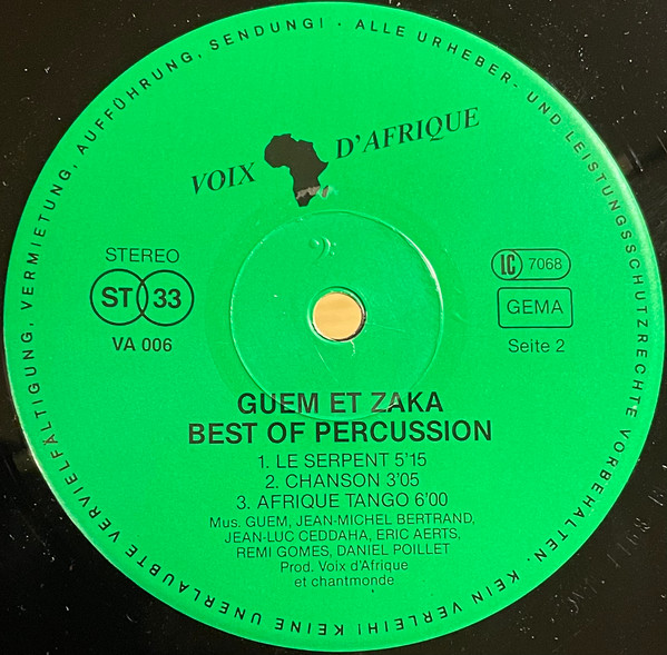 Guem Et Zaka Percussion - Best Of Percussion | Voix D'Afrique (VA 006) - 3 Guem Et Zaka Percussion - Best Of Percussion | Voix D'Afrique (VA 006) - 3