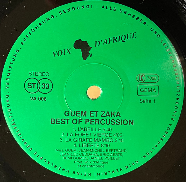 Guem Et Zaka Percussion - Best Of Percussion | Voix D'Afrique (VA 006) - 4 Guem Et Zaka Percussion - Best Of Percussion | Voix D'Afrique (VA 006) - 4